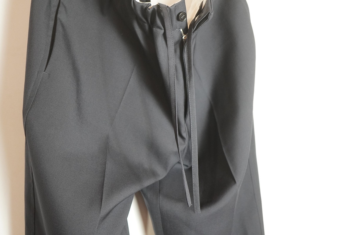 新品 正規 24AW JIL SANDER ジルサンダー ウール ギャバジン テーパード トラウザーズ パンツ J23KA0005 J40159 NAVY紺48本物731P▲_画像6