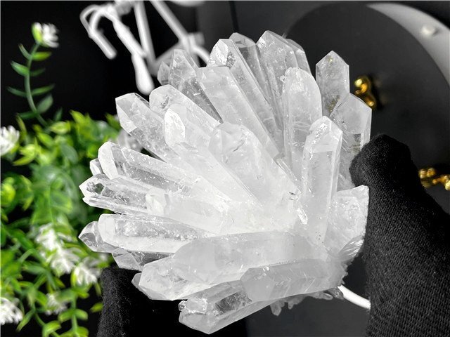 【入手困難】AAA級高透明度天然水晶クラスターYTB83B6/142B03 入手困難】AAA級天然高透明度水晶クラスター186B6-81B19b(原石