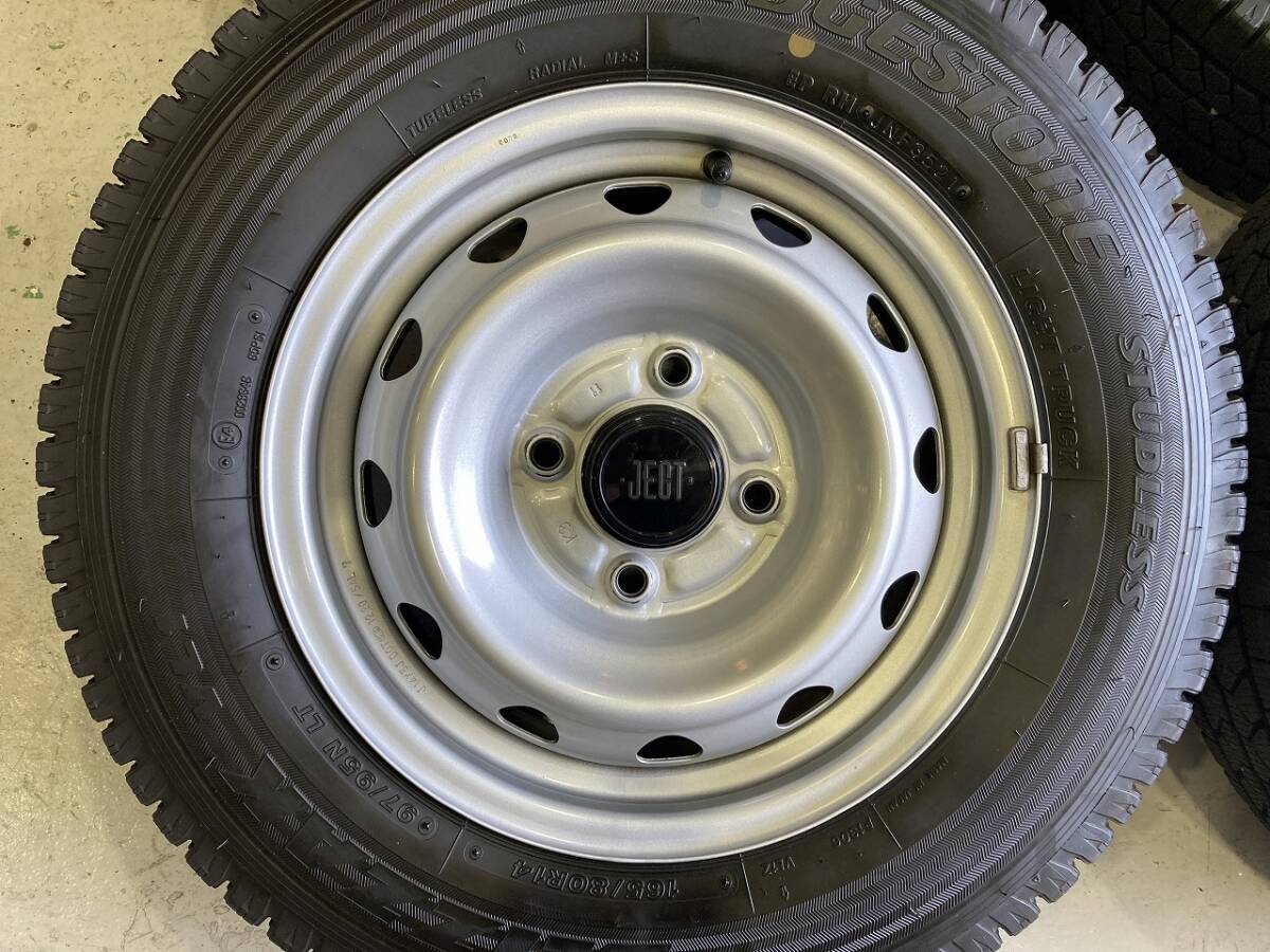 NV200 バネット 14インチ ブリヂストン ブリザック VL-1 スタッドレスタイヤSET 4H114.3 165/80R14 97/95N _画像3