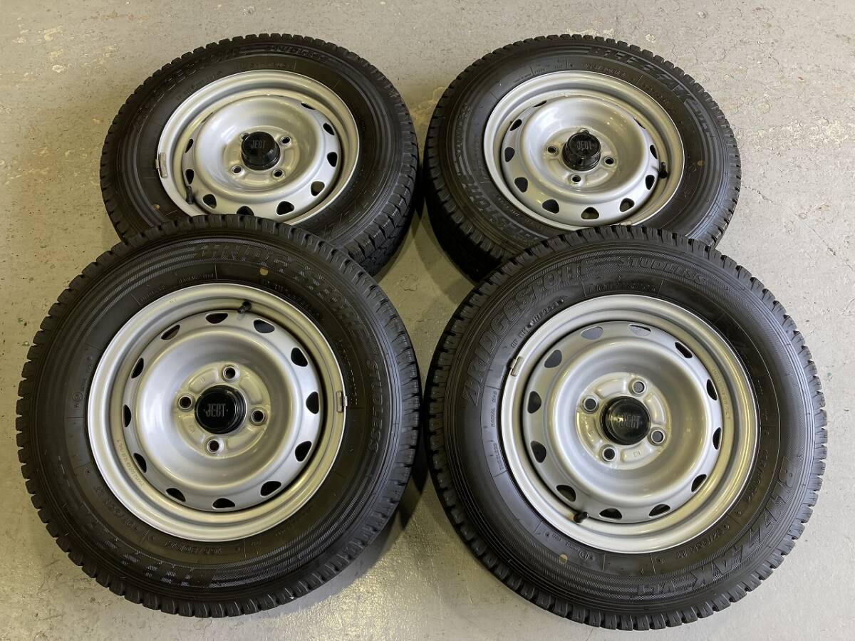 NV200 バネット 14インチ ブリヂストン ブリザック VL-1 スタッドレスタイヤSET 4H114.3 165/80R14 97/95N _画像1