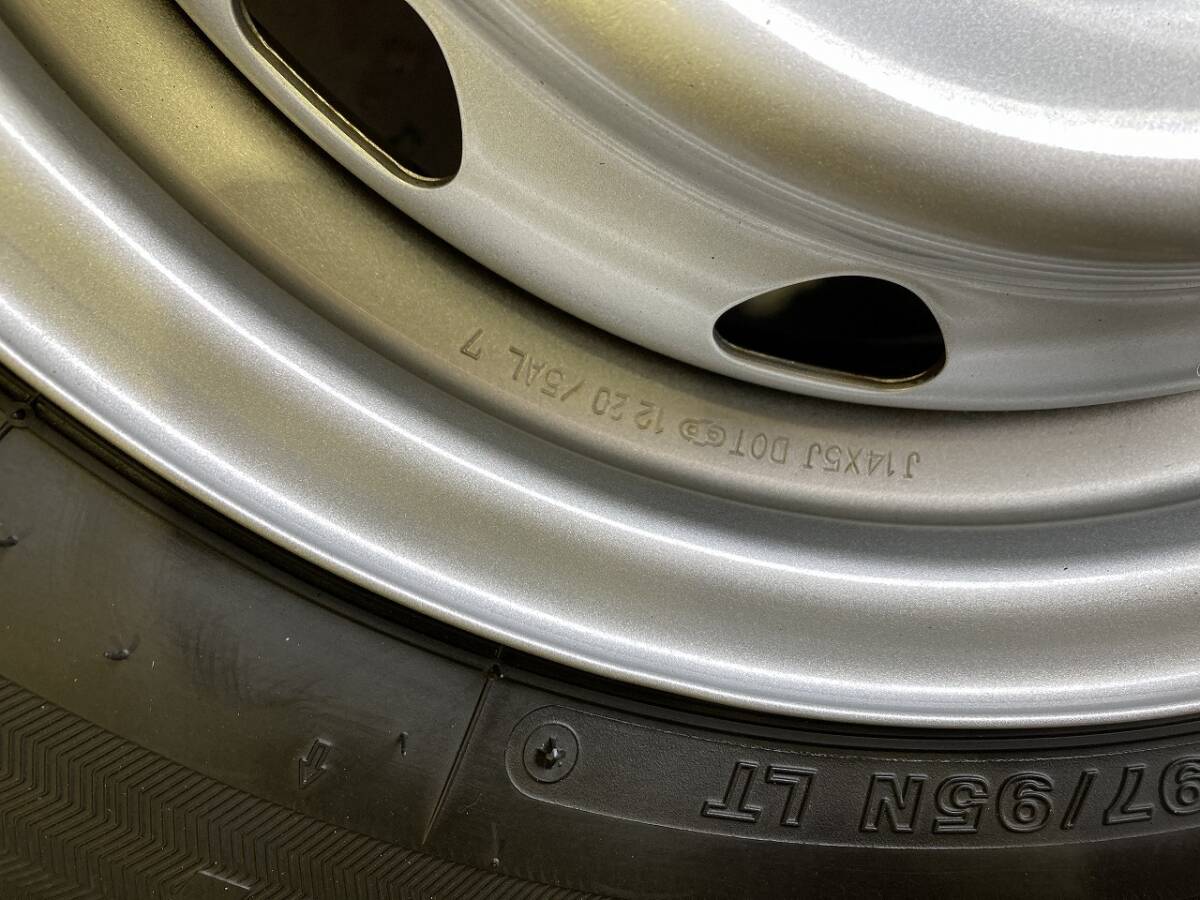 NV200 バネット 14インチ ブリヂストン ブリザック VL-1 スタッドレスタイヤSET 4H114.3 165/80R14 97/95N _画像6