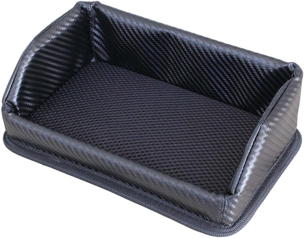 ダッシュボード トレイ カーボン調 小物入れ 大容量 2段 収納 スマホ サングラス 便利グッズ カーアクセサリー ナポレックス FIZZ-1030_画像7