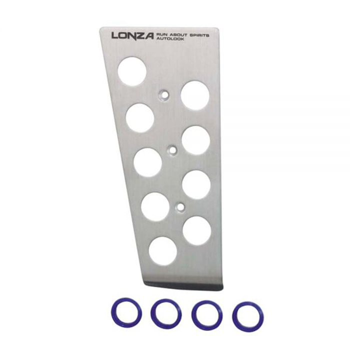 LZ-307 ロンザ フットレスト ペダルカバー LONZA アルミ アクセル ブレーキ カスタム カーアクセサリー ナポレックス LZ-307_画像3