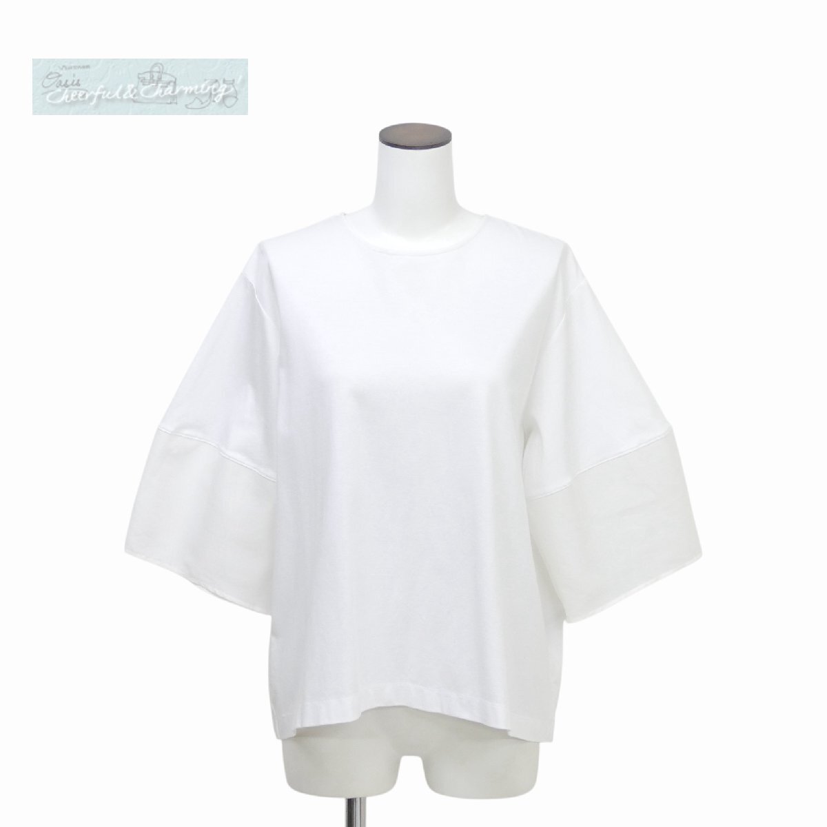 1er Arroundissement プルミエアロンディスモン シアーコンビカットソー F オフホワイト コットン×ポリエステル ´25年商品