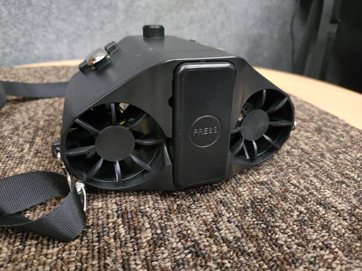 ★ベルトファン 腰掛け扇風機 10000mAh大容量 携帯扇風機 首掛け扇風機 ※動作確認済み_画像1