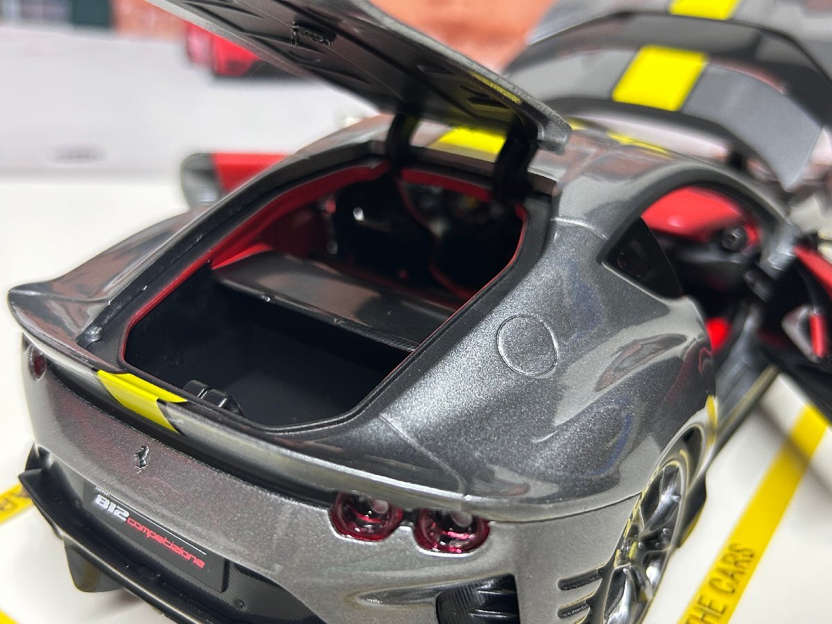 Burago signature 1/18 Ferrari 812 Competizione Grigio coburn Ferrari BBurago миникар 