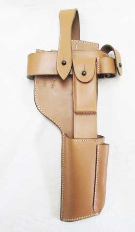 WW1～２・ドイツ軍・モーゼルC96＆M712・ストックホルスター用・革製ホルダー / 海外製レプリカ