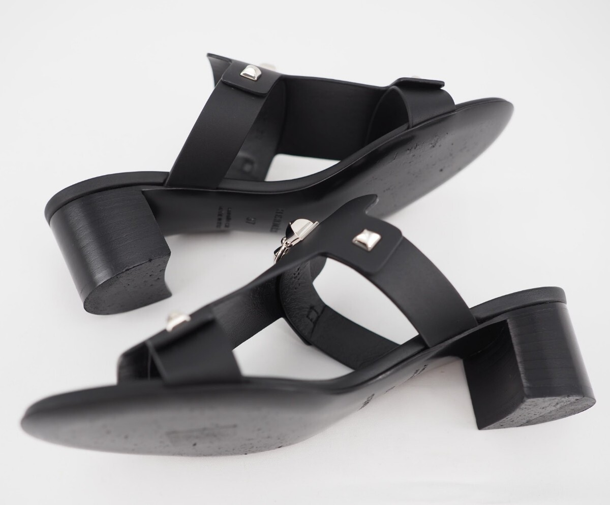 ユニセックスでカッコいい◆【HERMES】サンダル ブラック Noir 極美品】HERMES エルメス サンダル ブラック|Yahoo!フリマ(旧
