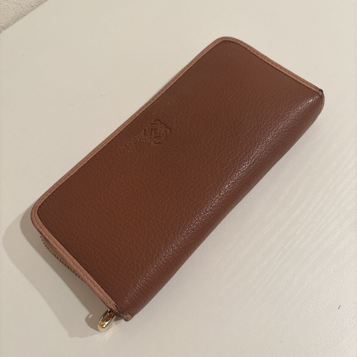 LOEWE ロエベ★アナグラムレザー ラウンドジップ ウォレット 箱・袋付き_画像3