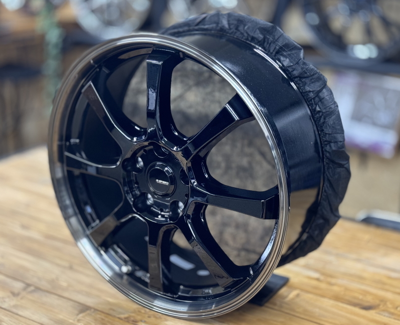 ホットスタッフ Gスピード P-08 18X7.0J +48 5H114.3P 18インチ アルミ ホイール 4本 セット_画像3