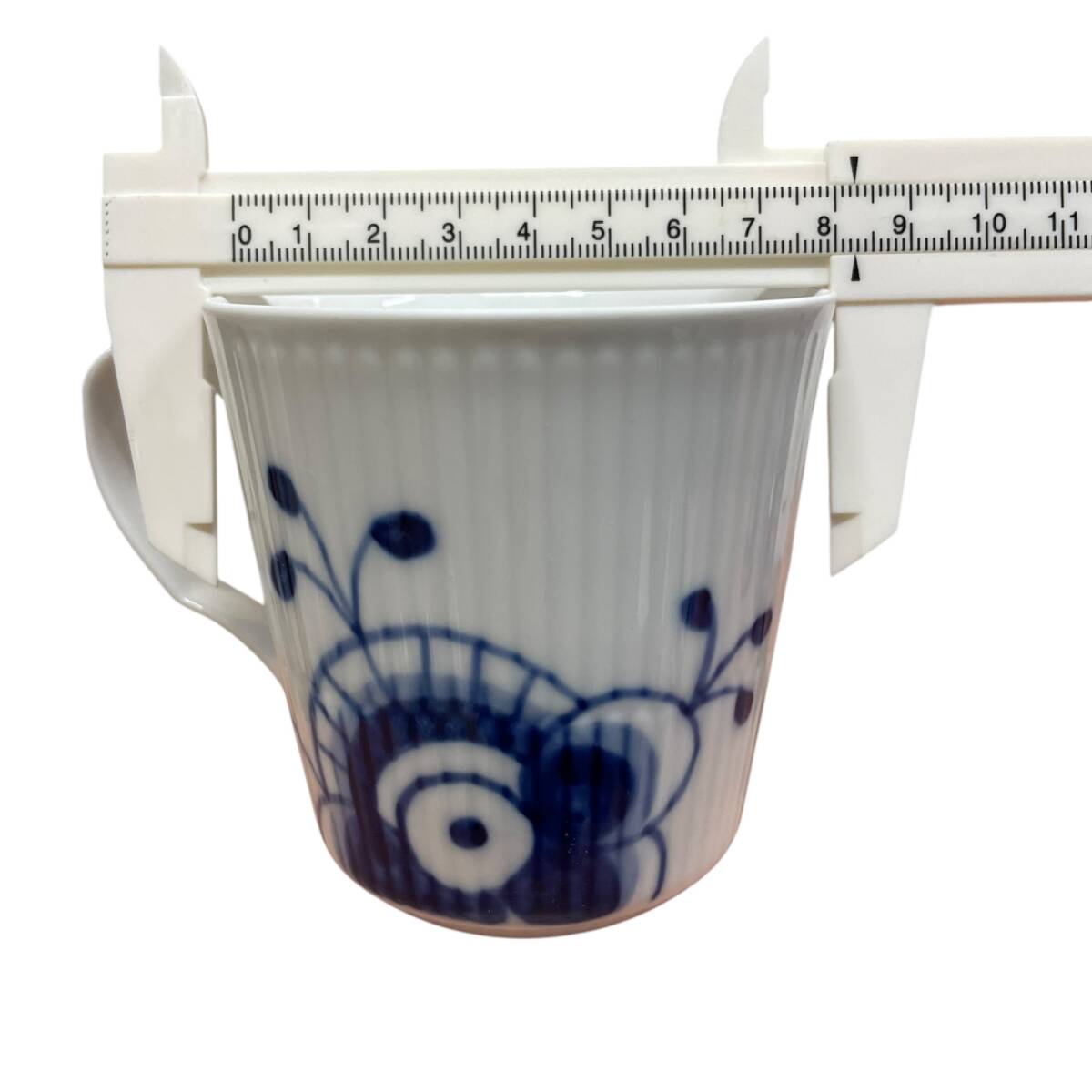 ◆中古品◆ロイヤルコペンハーゲン Royal Copenhagen ブルーフルーテッド メガ マグカップ 4点セット 101 IYX2918_2N_画像7