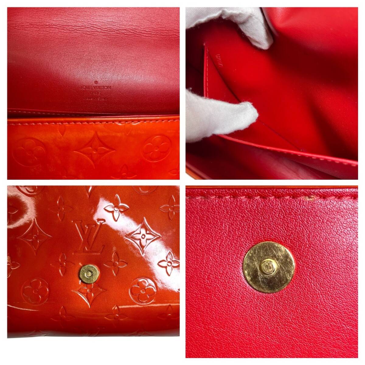 ☆中古品☆LOUIS VUITTON M91094 ヴェルニ トンプソンストリート ショルダーバッグ オレンジ 不良箇所有 （SM11208）