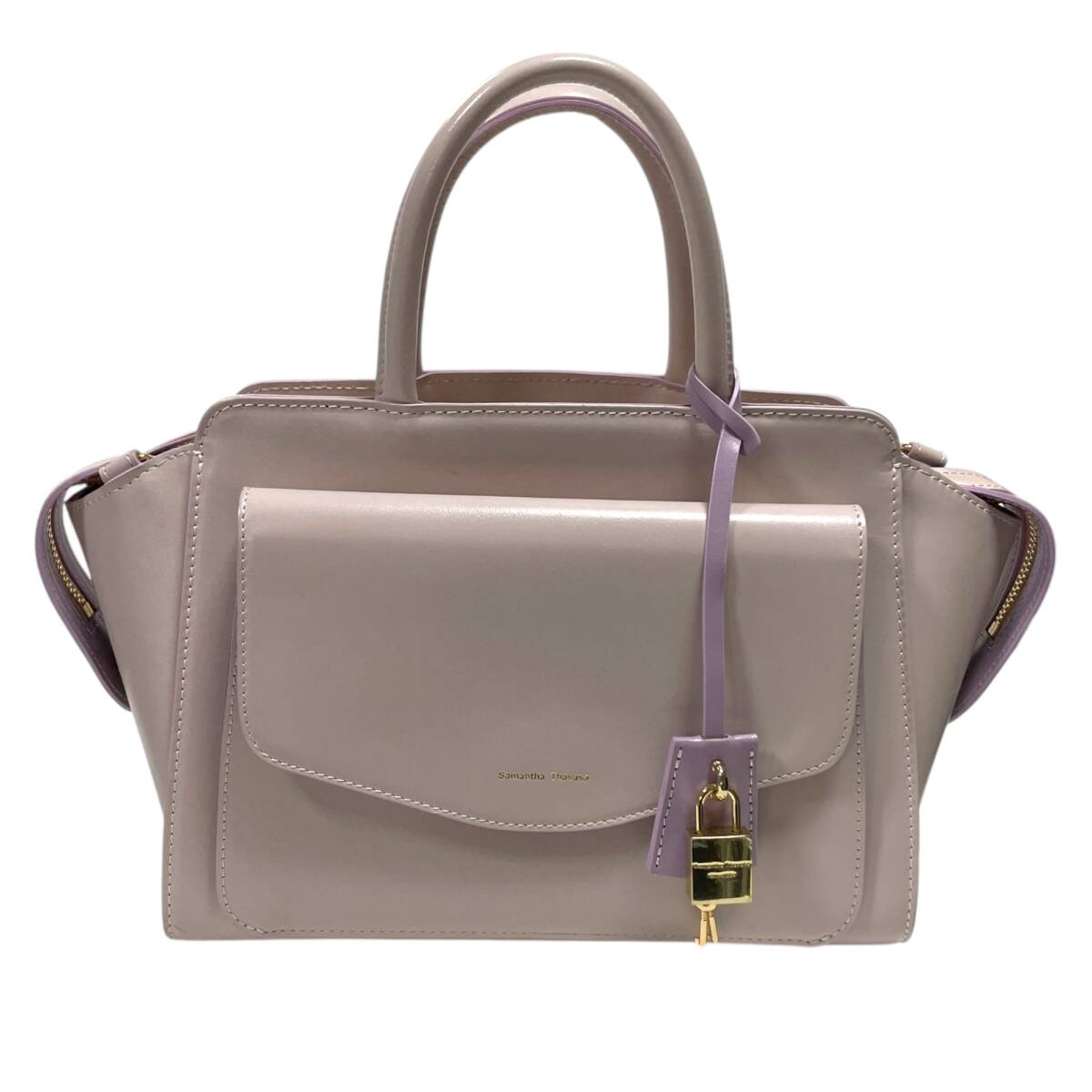 ◆中古品◆Samantha Thavasa サマンサタバサ サマンサヘム ハンドバッグ ピンク 縦20cm×橫38cm×マチ13.5cm IYX3176NC