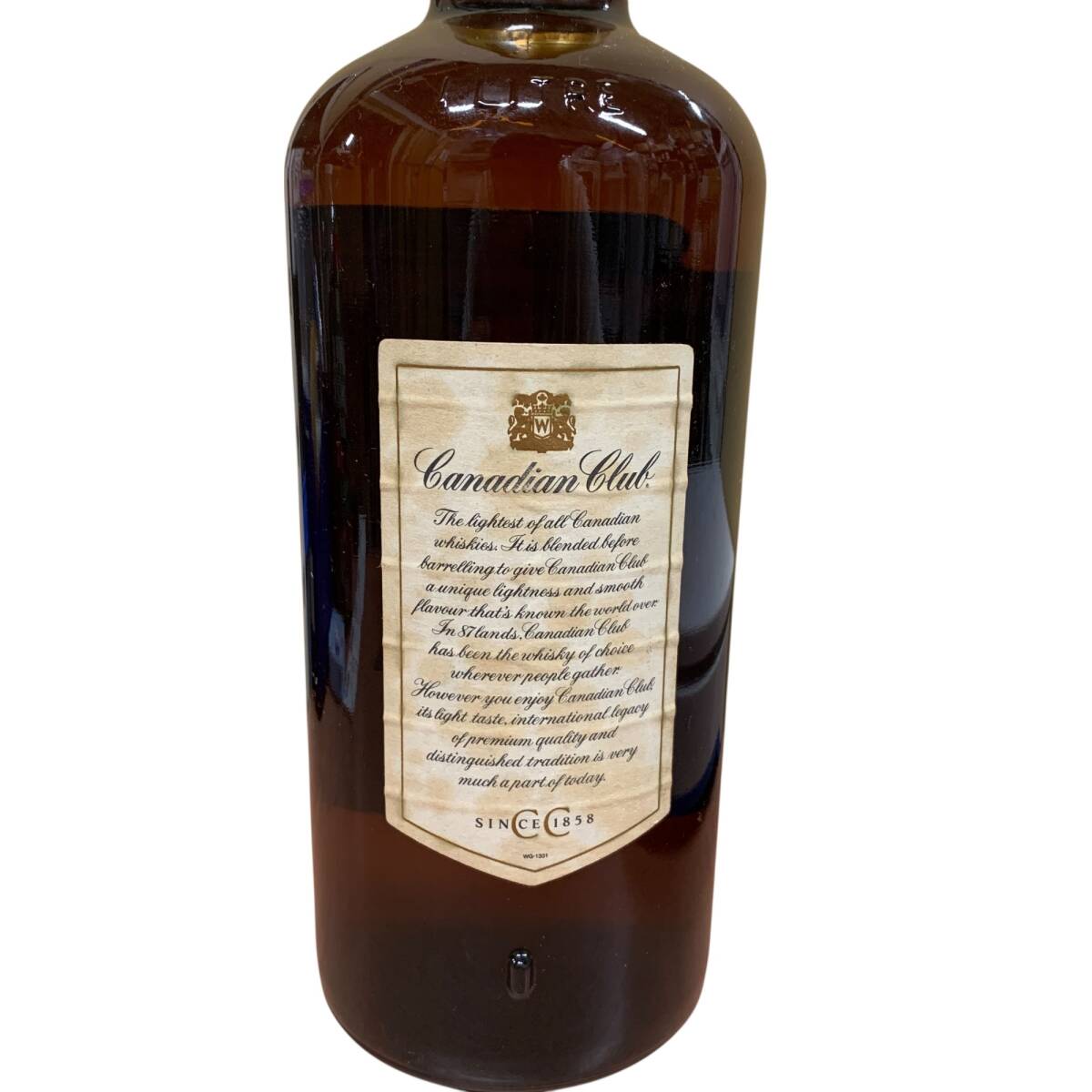 ◆未開栓◆カナディアンクラブ ウイスキー CANADIAN CLUB C.C. WHISKY 1495g 度數(shù)不明 1982年 IYX3154NC