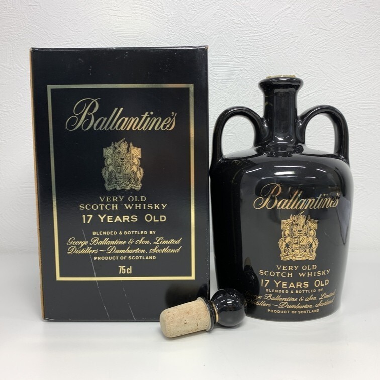 【未開栓】Ballantine´s 17年 総重量1435g バランタイン スコッチ ウイスキー 陶器ボトル GIY8-19