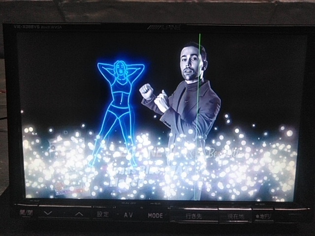 【訳あり品】ALPINE VIE-X088VS 8インチ 2015年地図データ GPSアンテナ付 DVD CD SD Bluetooth USB フルセグ (N25163)_画像4