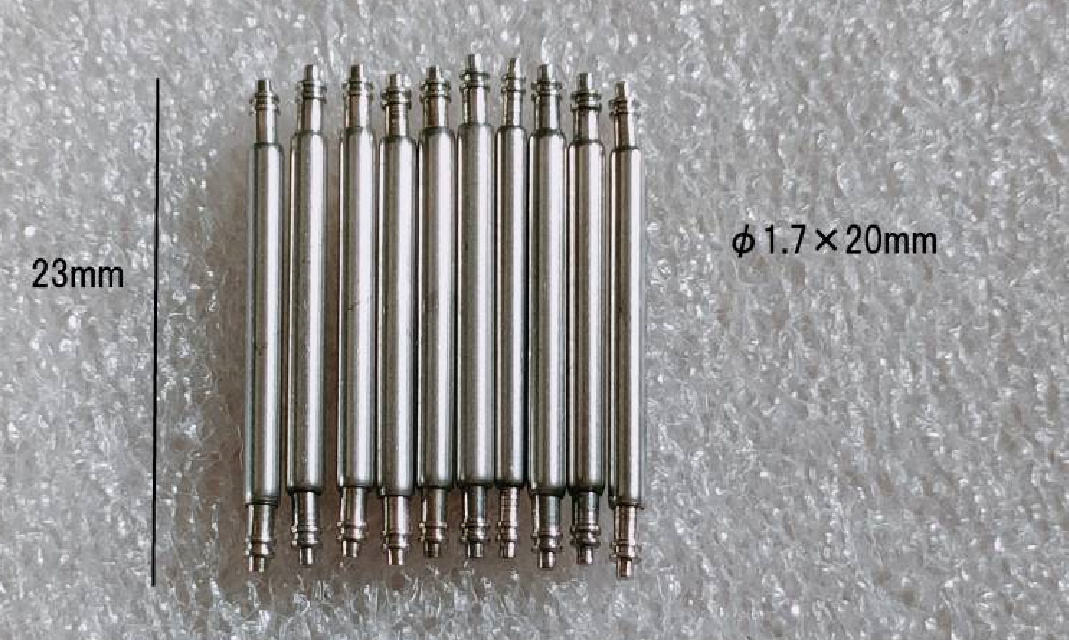 【新品】バネ棒 φ1.7 20mm 10本セット 時計ベルト交換用