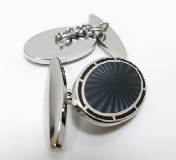 新品★五大陸 gotairiku★チェーン式 カフス★七宝 丹銅 日本製_画像3