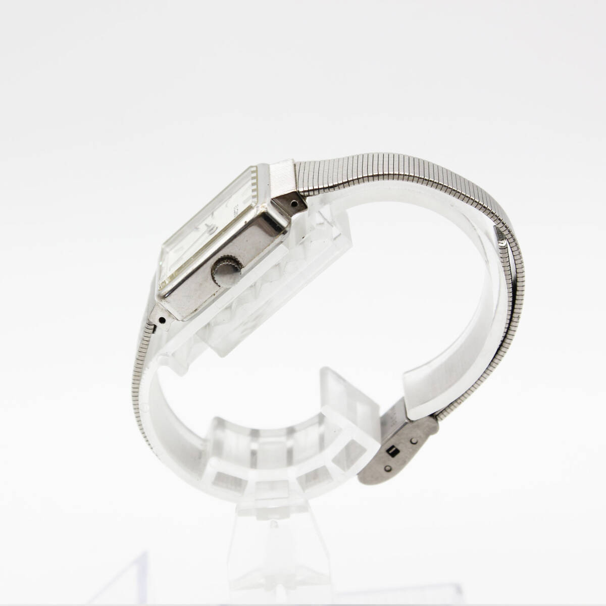 W250816-31 ELGIN Elgin женские наручные часы механический завод Junk циферблат серебряный квадратное