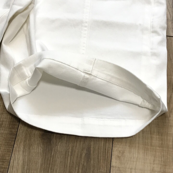 ■新品■ デニム ショートパンツ W96 4L相当 大きいサイズ ホワイト ボトムス ハーフパンツ 白 レディース カジュアル 春 夏 秋 CR93_画像6