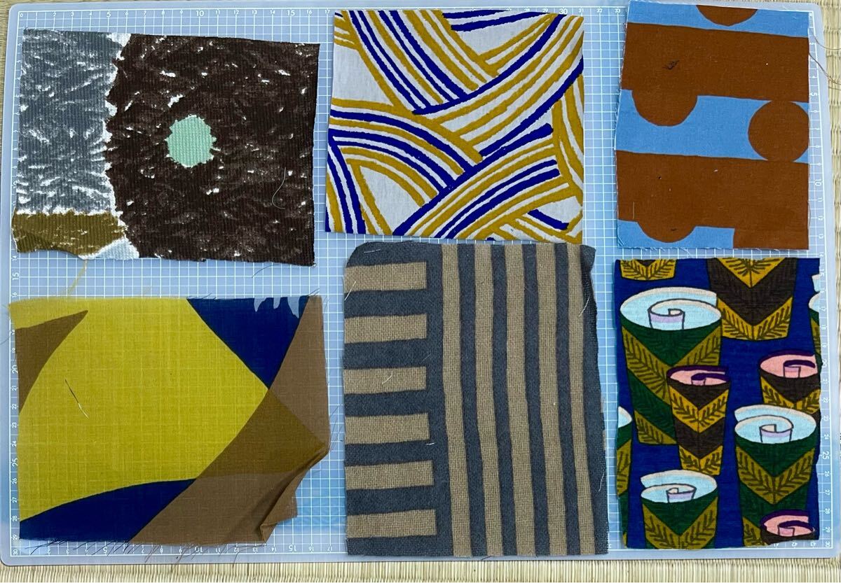 new4085* ＊ミナペルホネン＊はぎれ フレーム mina perhonen(ﾐﾅﾍﾟﾙﾎﾈﾝ）のハギレでファブリックフレームを作っ