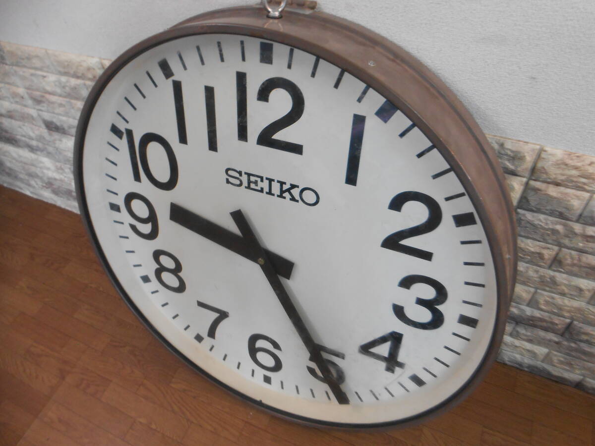 ～学校/体育館～【SEIKO/セイコー】屋外用 大型子時計　FC-103 （DC3.6V・100ｃｍ・ジャンク扱い）_画像2
