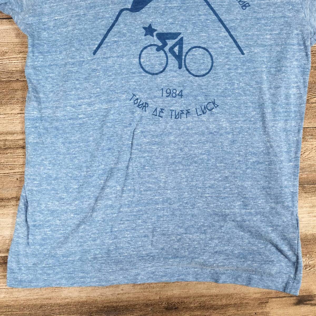 MARC JACOBS マークジェイコブス レディース 半袖 Tシャツ サイクリングクラブ ロゴプリント ミックスブルー Lサイズ スポーツ カジュアル_画像5