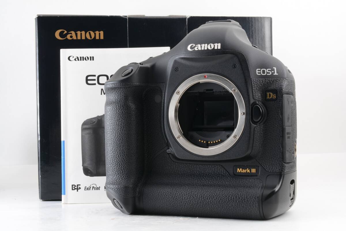 動作品 キャノン Canon EOS-1 DS Mark III イオス ボディ デジタル一眼カメラ 箱 取説付 管80K11366