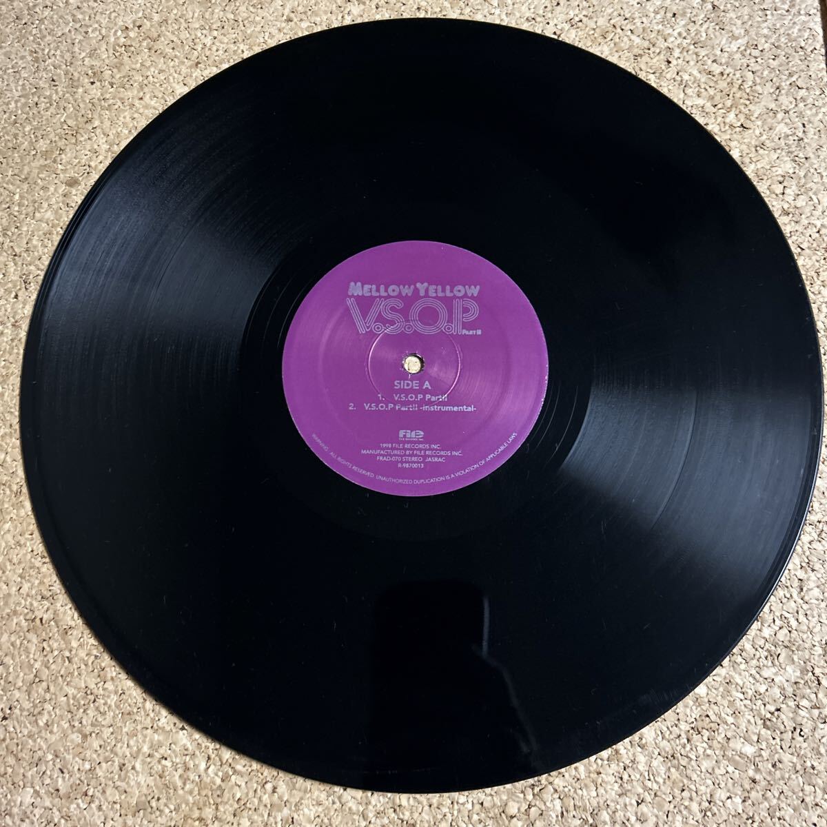 Mellow Yellow / V.S.O.P PART II / 日本語ラップ LP レコード_画像4