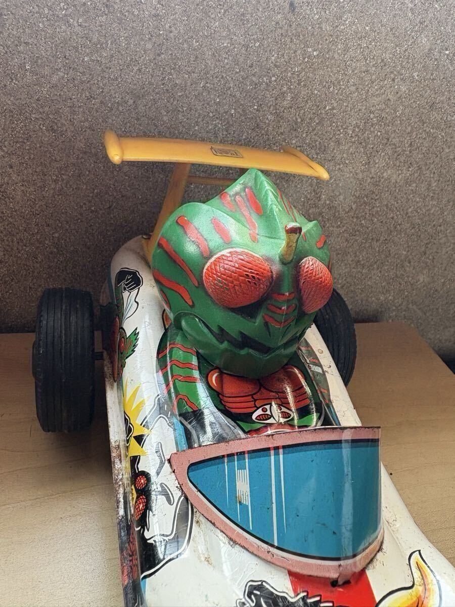 当時物 昭和レトロ 増田屋 仮面ライダー車 カー ソフビ 玩具 怪人 検ブルマァク 旧バンダイ ジャンボマシンダー超合金 企業物 ペコちゃん 晃昭和レトロ 当時物 増田屋 マスダヤ 仮面ライダーX サイレンカー