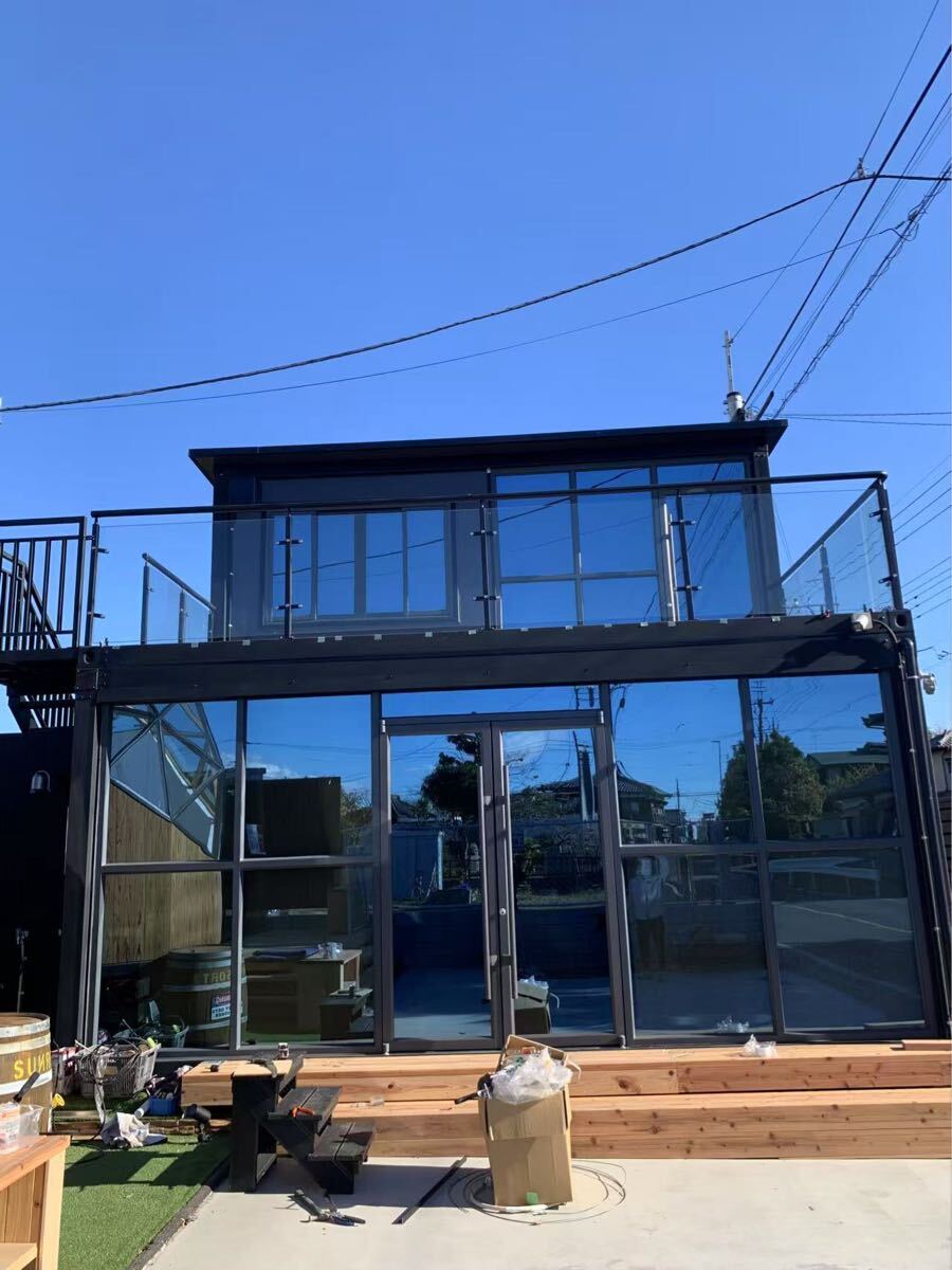 マル 高断熱高品質コンテナハウス、プレハブ、ユニットハウス、別荘