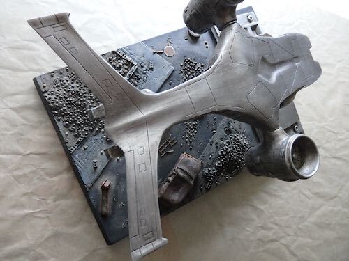 T2 JUDGMENT DAY★フライングハンターキラー(ジオラマ)★1996年★FLYING HUNTER KILLER★ヴィンテージ _画像3