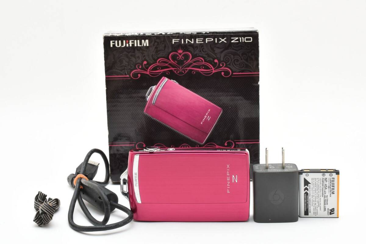 【美品?動(dòng)作確認(rèn)済】富士フイルム FinePix Z110 ピンク◆CCDセンサー 平成レトロなエモい寫真が撮れる！人気のコンデジ◆すぐ使えるセット