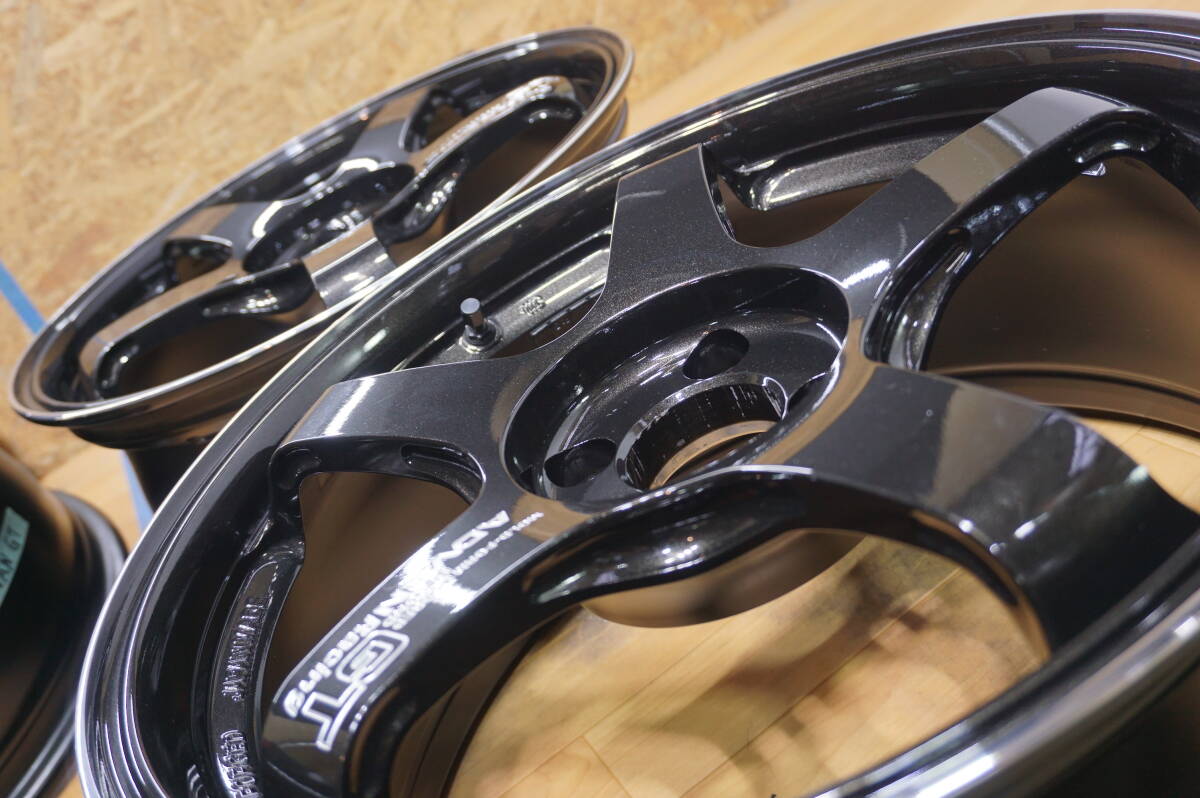 K0988【希少】ADVAN GT BEYOND 鍛造 ☆ PCD100 7.5J+38 コンパクトカー 軽量 アドバン_画像10