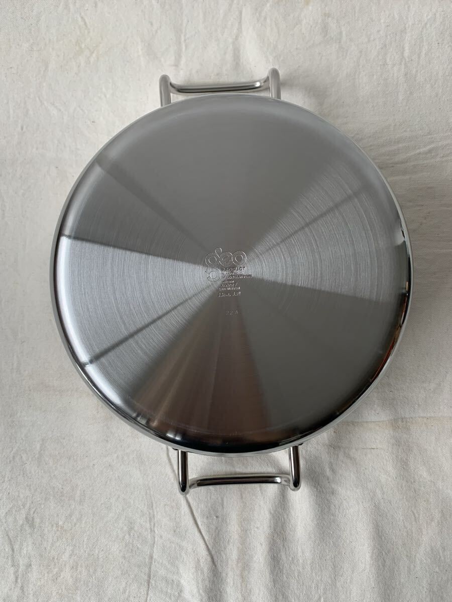  не использовался неиспользуемый товар GEOPRODUCTji OP ro канал кастрюля с двумя ручками 22cm GEO-22T обе рука руль * крышка есть YUKIOHATTORI Hattori .. кухонная утварь товары для кухни 