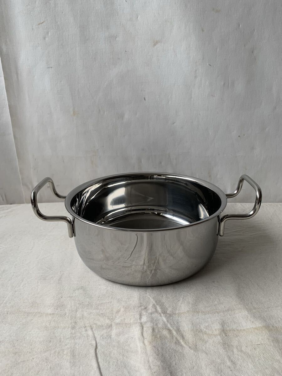  не использовался неиспользуемый товар GEOPRODUCTji OP ro канал кастрюля с двумя ручками 22cm GEO-22T обе рука руль * крышка есть YUKIOHATTORI Hattori .. кухонная утварь товары для кухни 