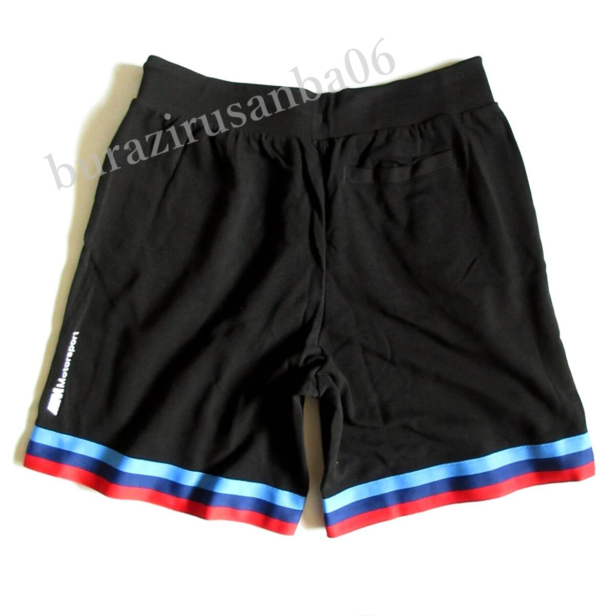 US/L 日本XL相当◆未使用 定価9,350円 プーマ PUMA×BMW コラボ 春夏 ハーフパンツ BMWコレクション モータースポーツ 596090 黒 ブラック_画像6