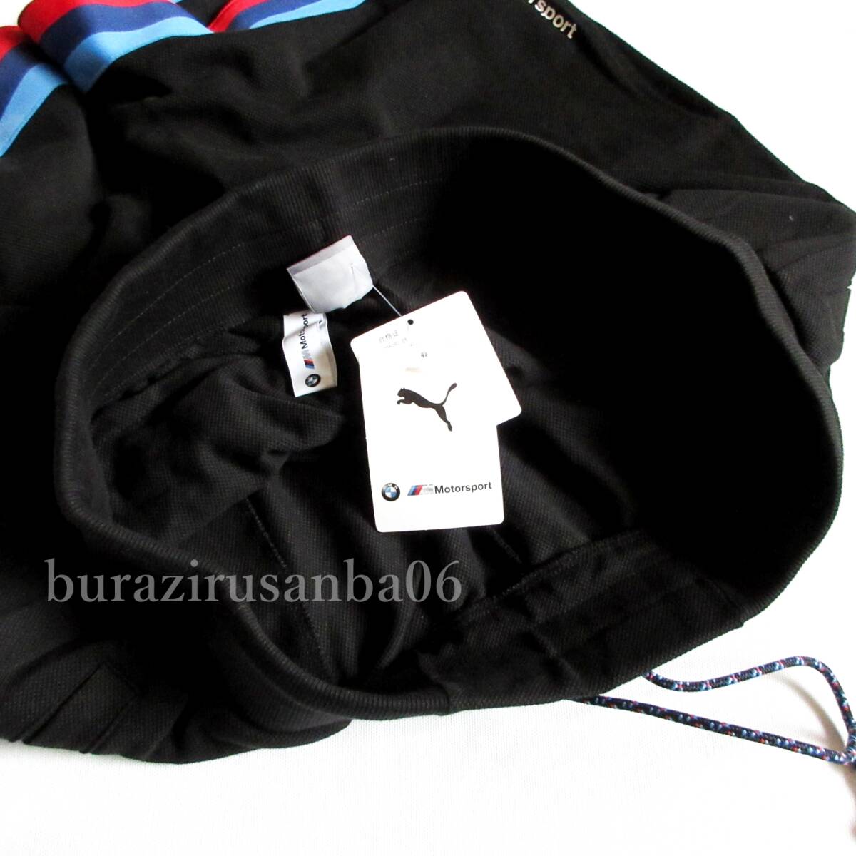 US/L 日本XL相当◆未使用 定価9,350円 プーマ PUMA×BMW コラボ 春夏 ハーフパンツ BMWコレクション モータースポーツ 596090 黒 ブラック_画像9