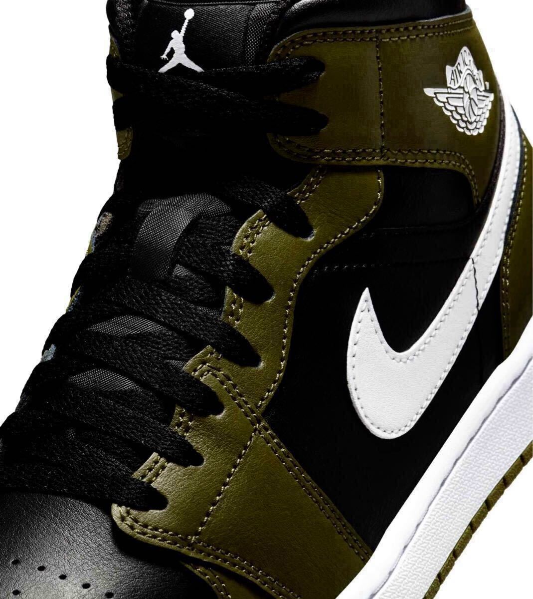 Air Jordan 1 Mid オリーブ/ブラック NIKE AIR JORDAN 1 MID