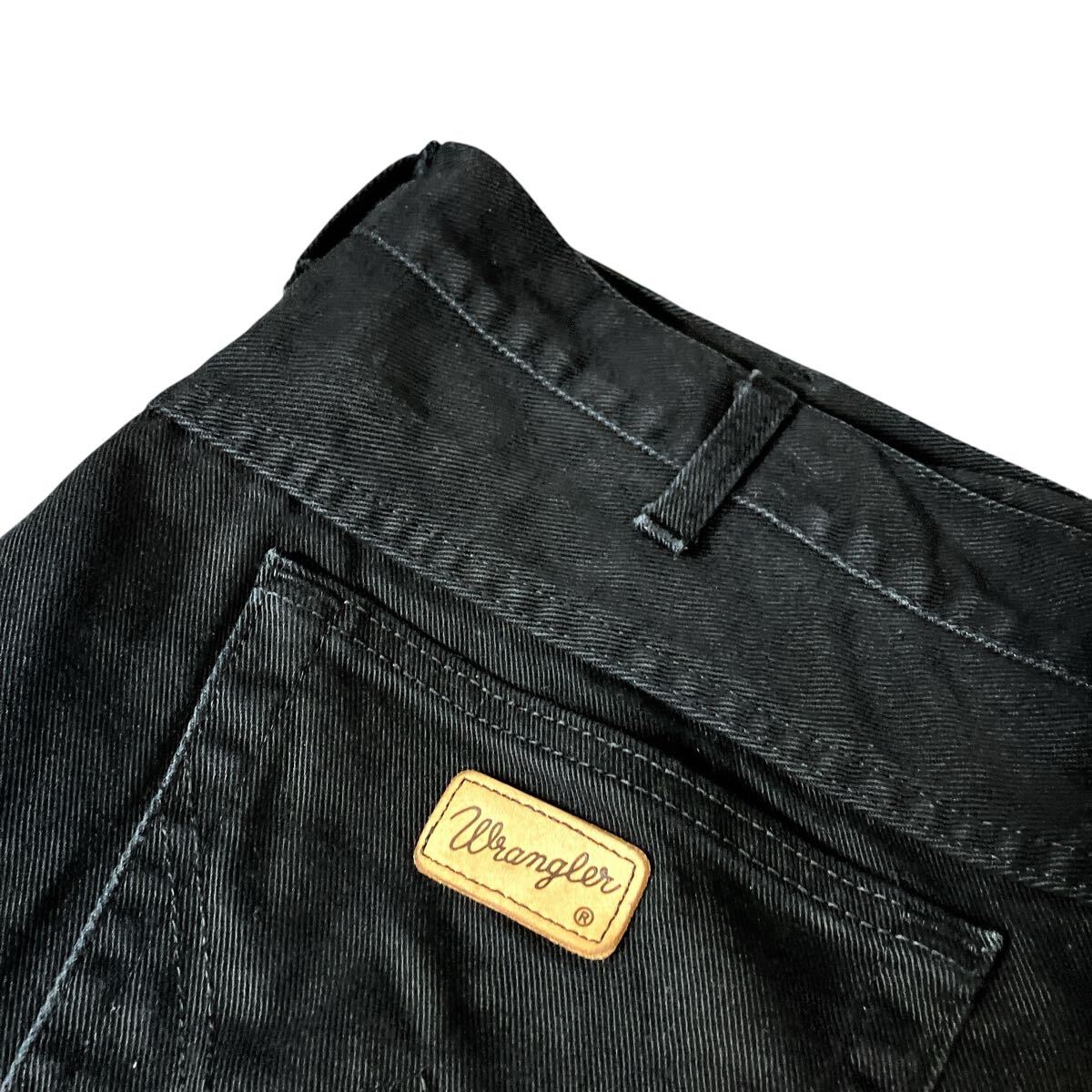 wrangelr ラングラー 00s ブラックデニム ジーンズ デニム ジーパン パンツ 色褪せフェード ビッグシルエット 黒ブラック W40 L32_画像9