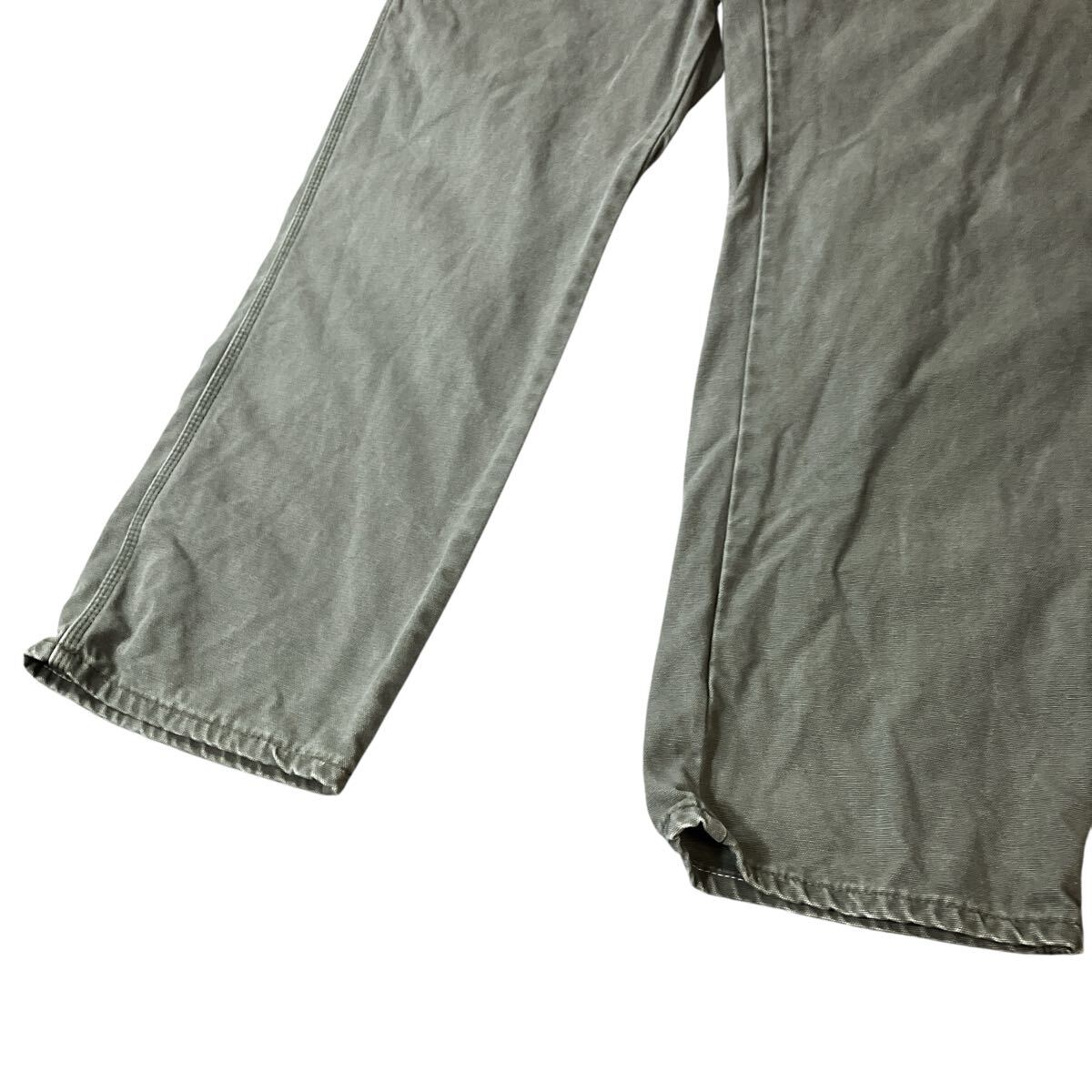 Dickies ディッキーズ ペインターパンツ ダックパンツ ワークパンツ ビッグシルエット 色褪せ フェード 古着ダック地 W38 L34_画像3