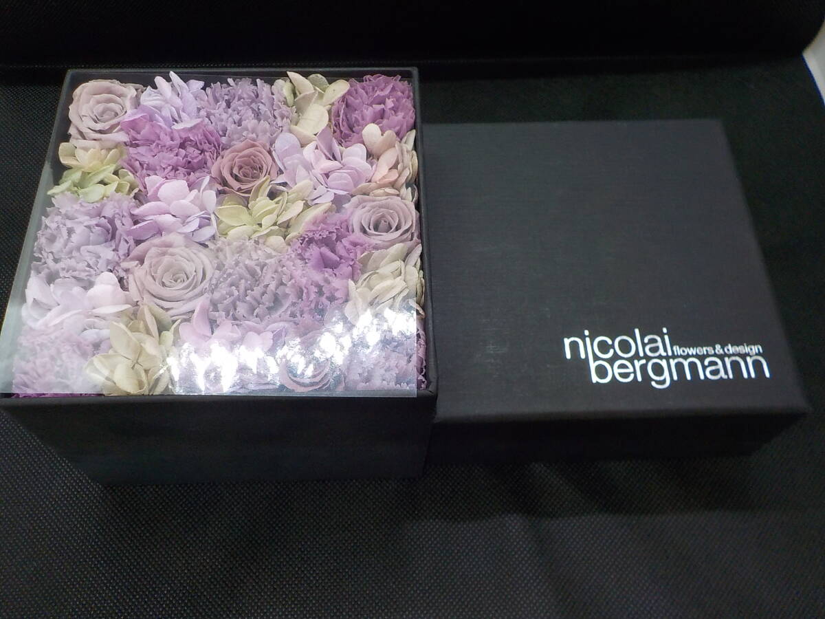 ★Nicolai Bergmann★ニコライバーグマン★プリザーブドフラワー★Sサイズ★パープル系★_画像1