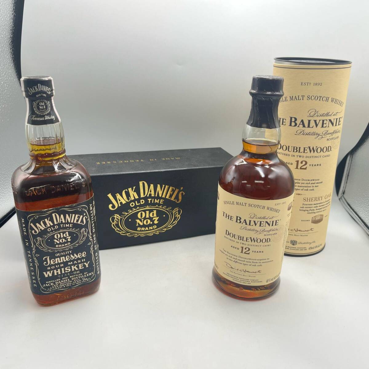 K38★未開栓2点 ジャックダニエル ザ・バルヴェニー まとめ商品・酒 ウィスキー 未開栓 700ml~750ml アルコール40%~45%