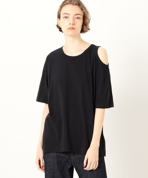 TELA 定価16,500円 22SS FABIA ショルダーオープンTシャツ S テラ_画像5