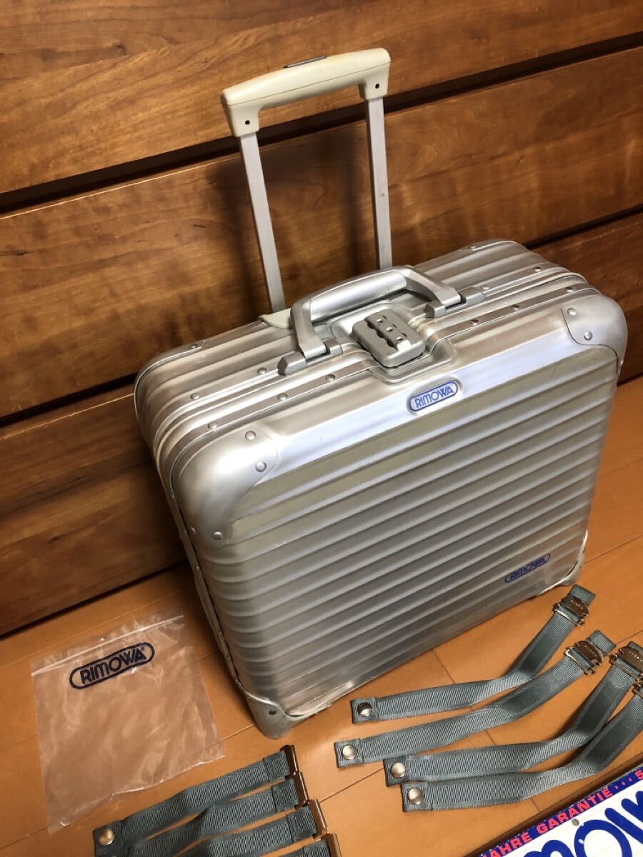 ☆美品☆激レア☆RIMOWA 青リモワ　ビジネストロリー2輪　23L ☆美品☆激レア☆RIMOWA 青リモワ ビジネストロリー2輪 23L ドイツ
