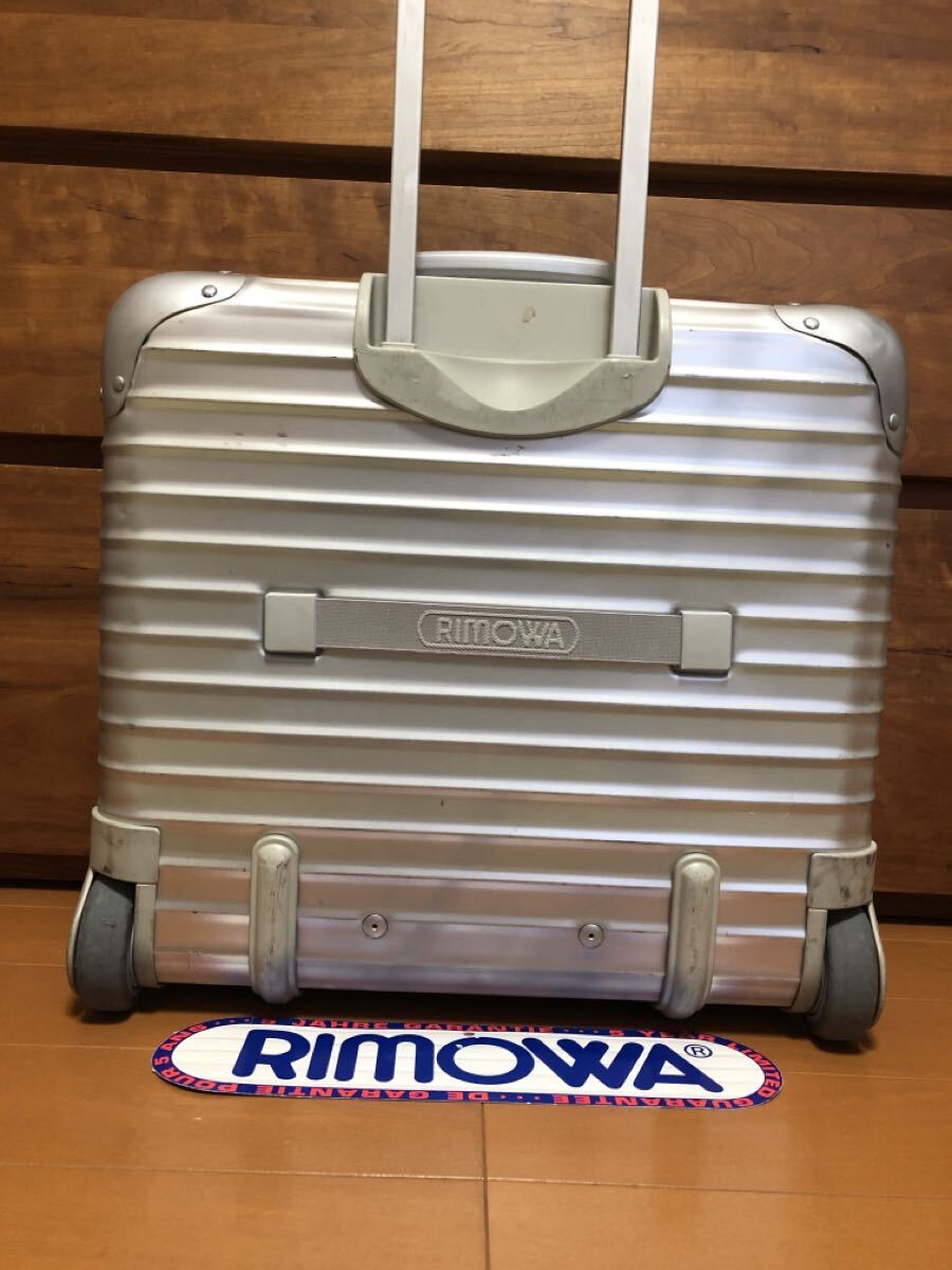 ☆美品☆激レア☆RIMOWA 青リモワ　ビジネストロリー2輪　23L ドイツ製 ☆美品☆激レア☆RIMOWA 青リモワ ビジネストロリー2輪 23L