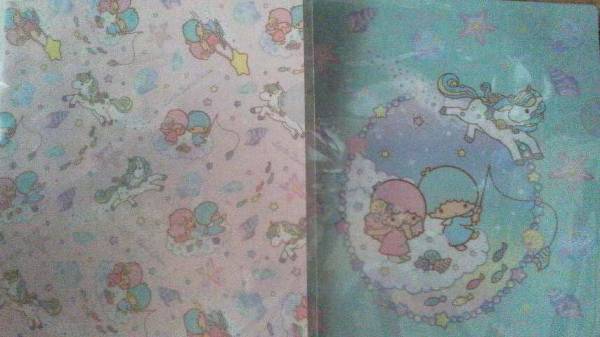 キキララリトルツインスターズユニコーン限定クリアファイル2種_画像1