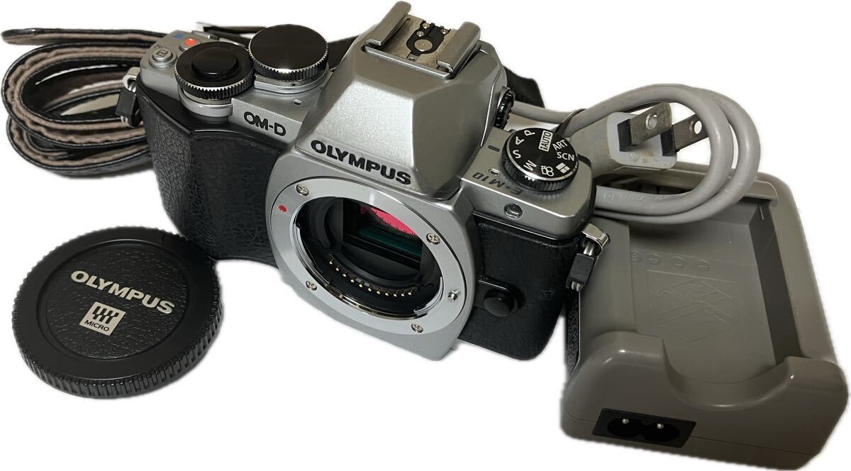 ★ストラップ 充電器付 極上美品★ オリンパス OLYMPUS OM-D E-M10 ボディ #21370861