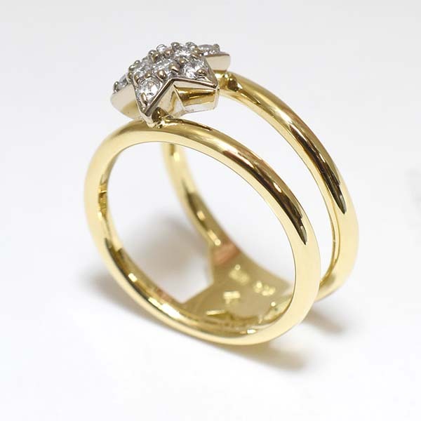 SALE》ポンテヴェキオ ダイヤモンド 0.20ct 18金イエロー