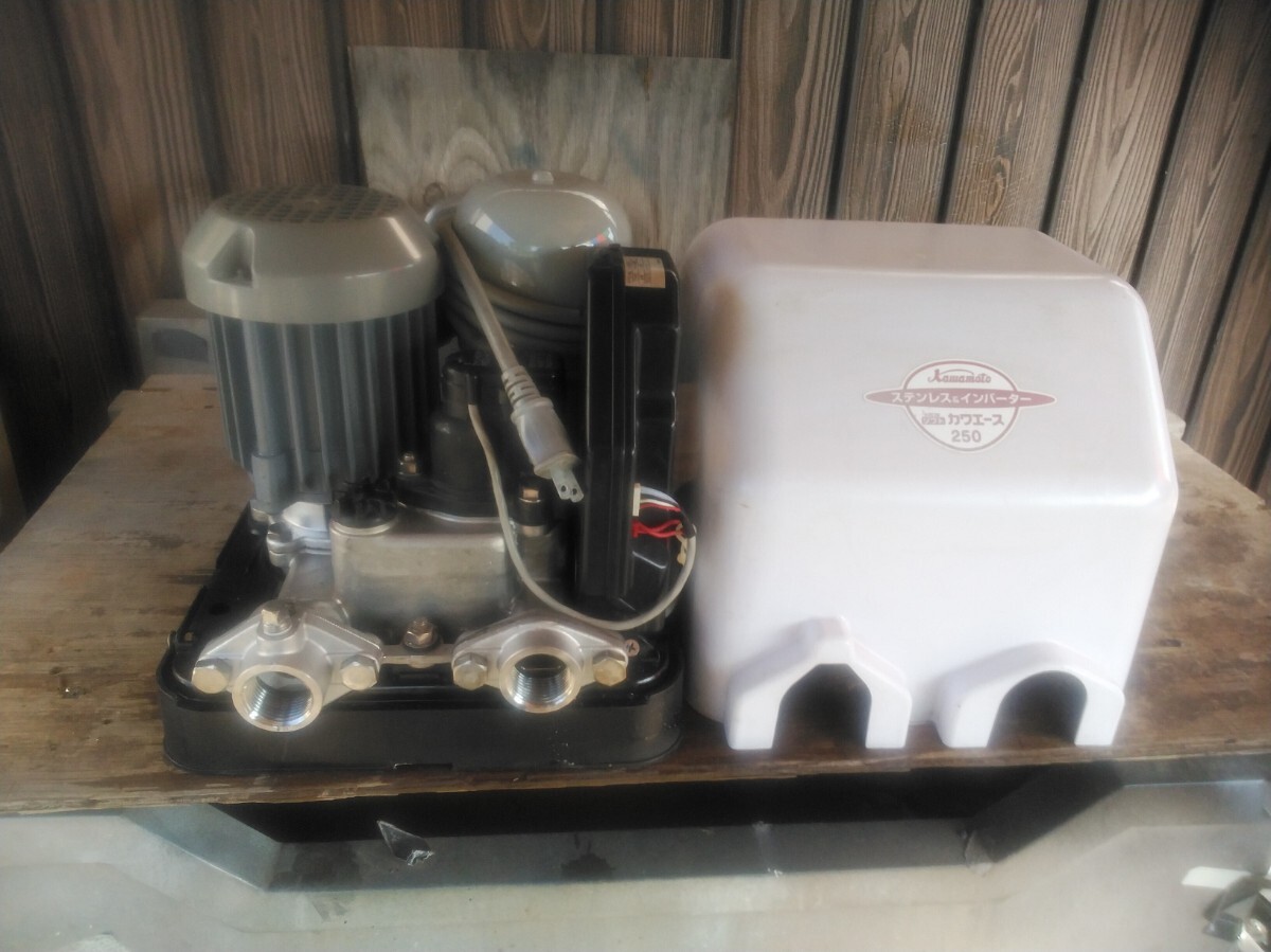☆川本井戸ポンプ■浅井戸用ソフトカワエース■NF2-250Sステンレス製■インバーターポンプ■100v-50.60Hz両用☆_画像1